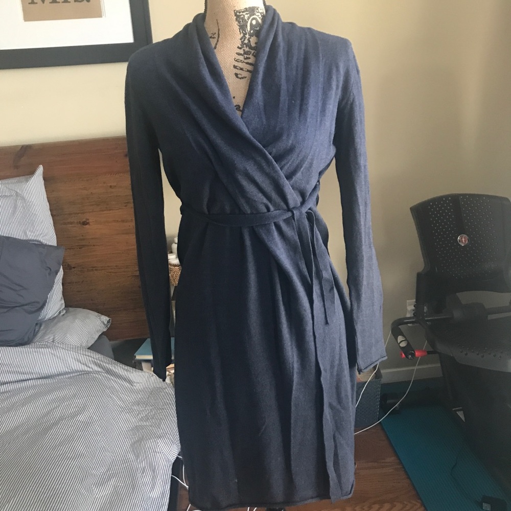 Maternity Navy Knit Dress